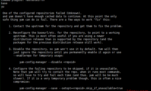 解决提示“Cannot retrieve metalink for repository: epel/x86_64” 的方法