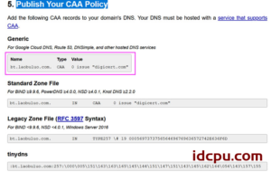 基于宝塔windows面板开启TLS 1.3且设置DNS CAA和DNSSEC实现SSL评分A+插图6
